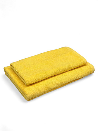 Рушник однотонний Ideal Textile 70х140 см 400 г/м2 жовтий (56861022) Чернівці - фото 1