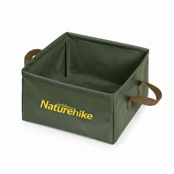 Складаний контейнер для води із ПВХ Naturehike NH19SJ007 Square bucket 13л (Зелений) Вінниця