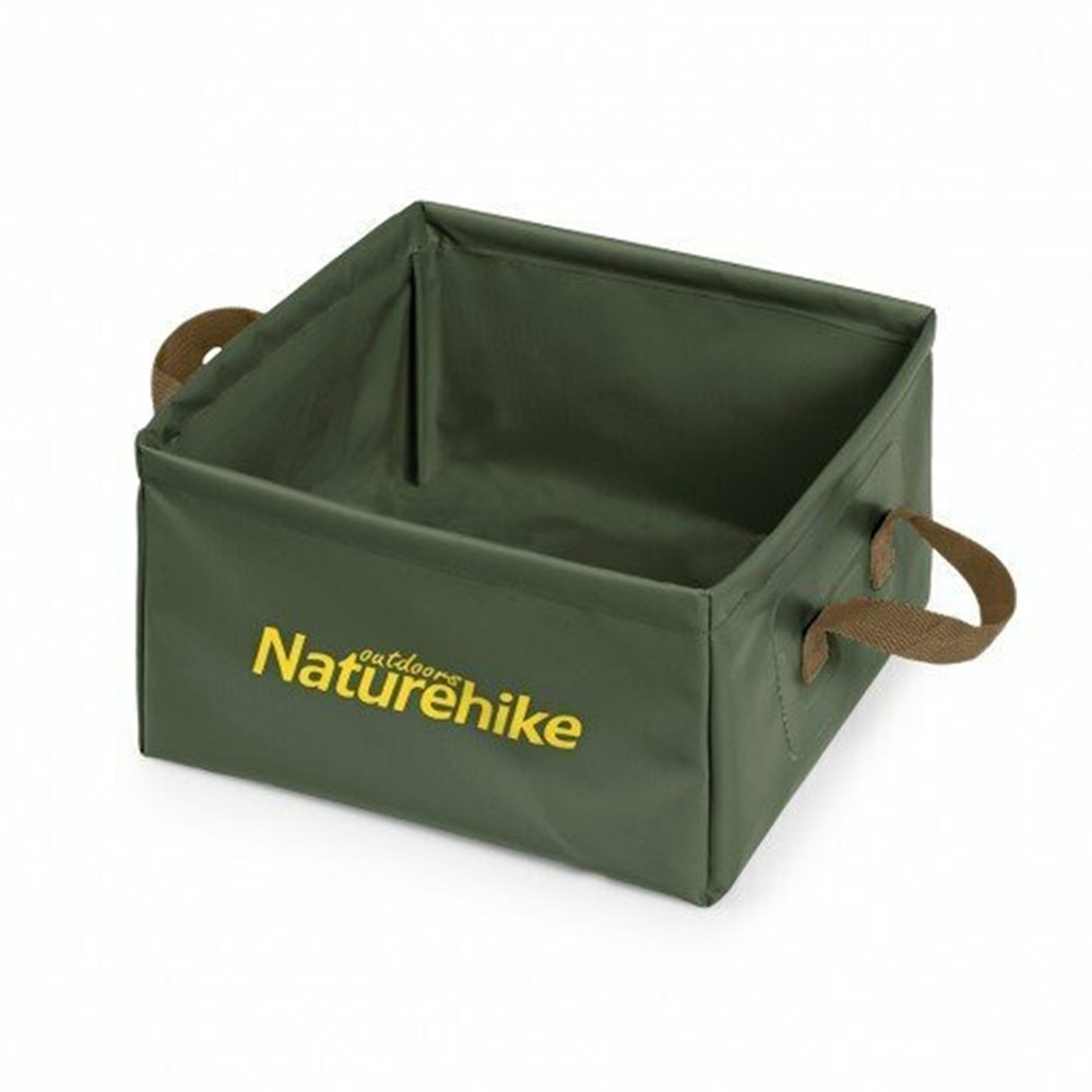 Складаний контейнер для води із ПВХ Naturehike NH19SJ007 Square bucket 13л (Зелений) Вінниця - фото 1