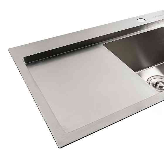 PLATINUM Кухонна мийка нержавійка 78*43 R Platinum Handmade (два отвори, круглий сифон 3,0/0,8) Киев