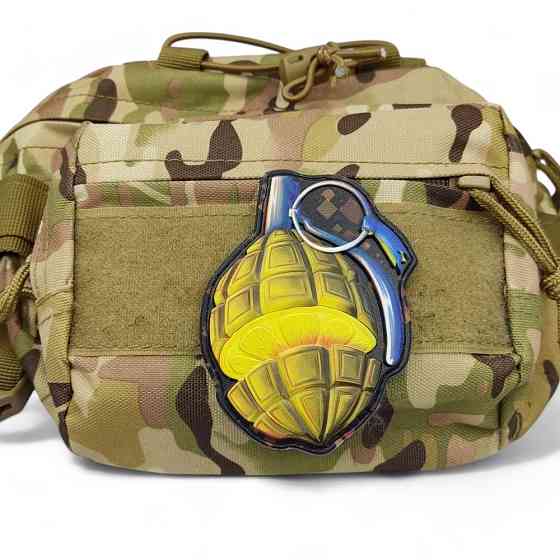Патч / шеврон Граната Лимонка об'ємний Київ