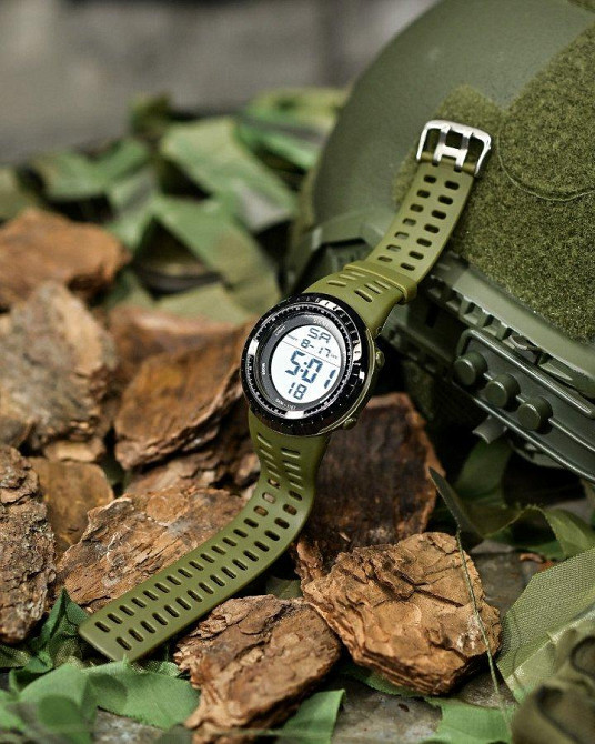 Skmei Чоловічий водостійкий тактичний годинник Skmei haki Одеса - фото 6