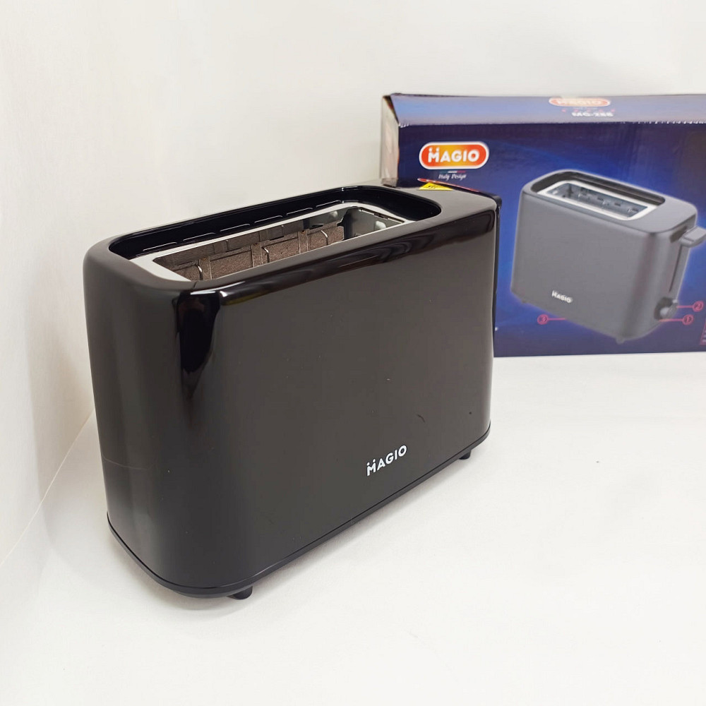 Тостер на 2 ломтика с терморегулятором Magio MG-288 550Вт, Хороший тостер для хлеба компактный WV-31 Львов - изображение 6