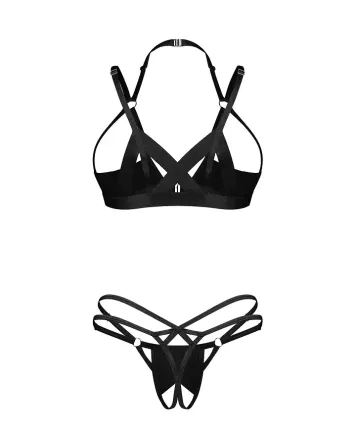 Комплект Obsessive Keira Lise 2-pcs crotchless set S/M Львов