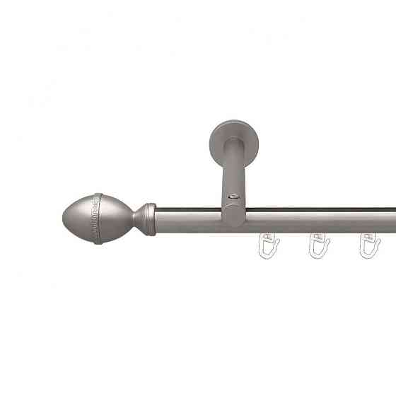 Карниз Orvit Фарже металевий однорядний циліндр на профіль (16 см) профільна труба  Сатин 19 мм 300 см Львов