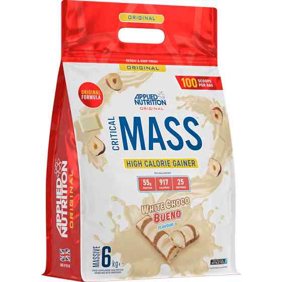 Гейнер Applied Nutrition Critical Mass Original 6000 г, White Choco Hazelnut Луцк