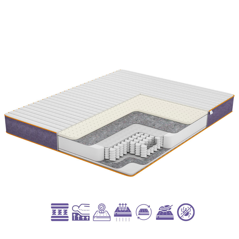 Ортопедичний матрац TM Family Lilas/Лилас коекція Flowers 200х220 Харків - фото 1