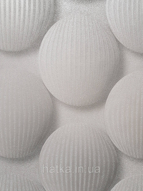 Обои виниловые на флизелине метровые Sintra Edelina геометрия фигуры круги  3д белые бежевые Киев - изображение 1