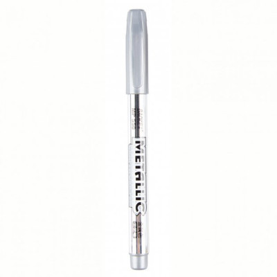 Маркер Baoke 1.5 мм silver Metallic 12 шт (MARK-PER-BAO550S-12) Вінниця - фото 1