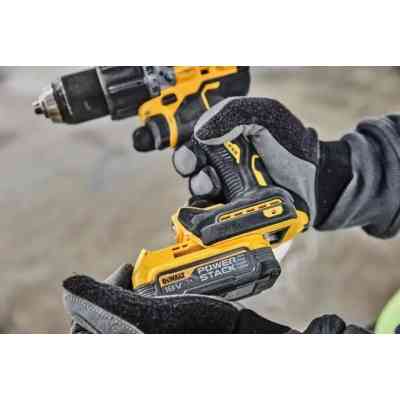 Шуруповерт DeWALT XR Li-Ion PowerStack 90 Нм, 18V 1x1.7Ah, кейс TSTAK (DCD805E1T) Винница