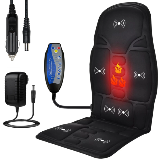 Массажная накидка на кресло авто от сети и прикуривателя,Massage LY54 SBR Киев