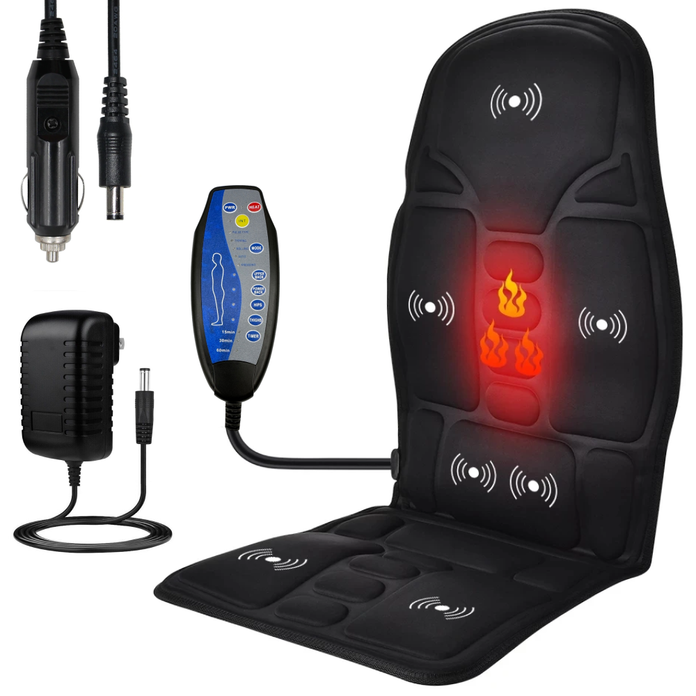 Массажная накидка на кресло авто от сети и прикуривателя,Massage LY54 SBR Киев - изображение 1