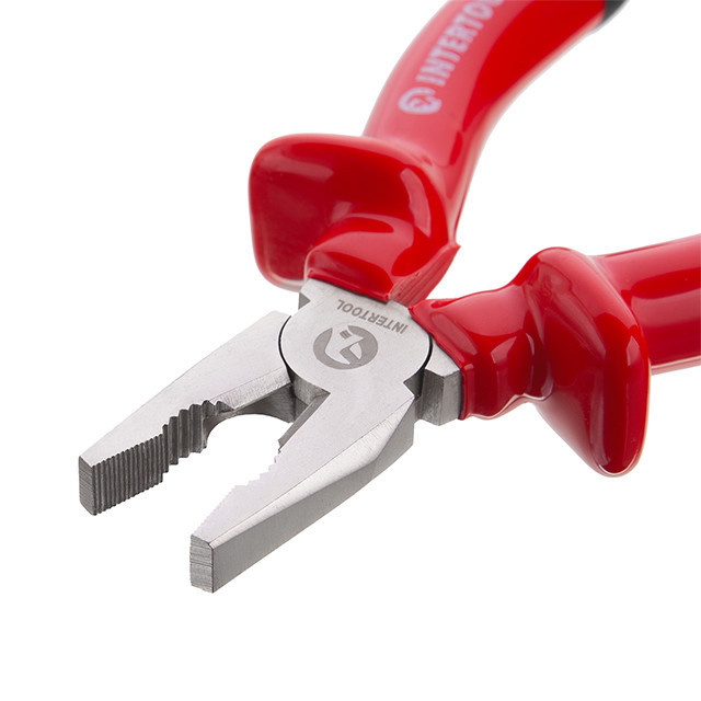 Плоскогубці 160 мм, діелектричні, 1000 В, CrV 6150 INTERTOOL NT-0312 Київ - фото 4