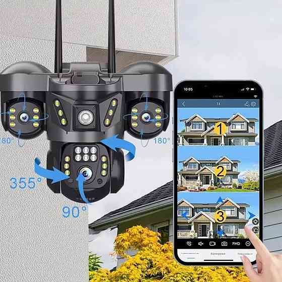 Уличная WIFI камера видеонаблюдения 12,HD,V380 SBR Киев