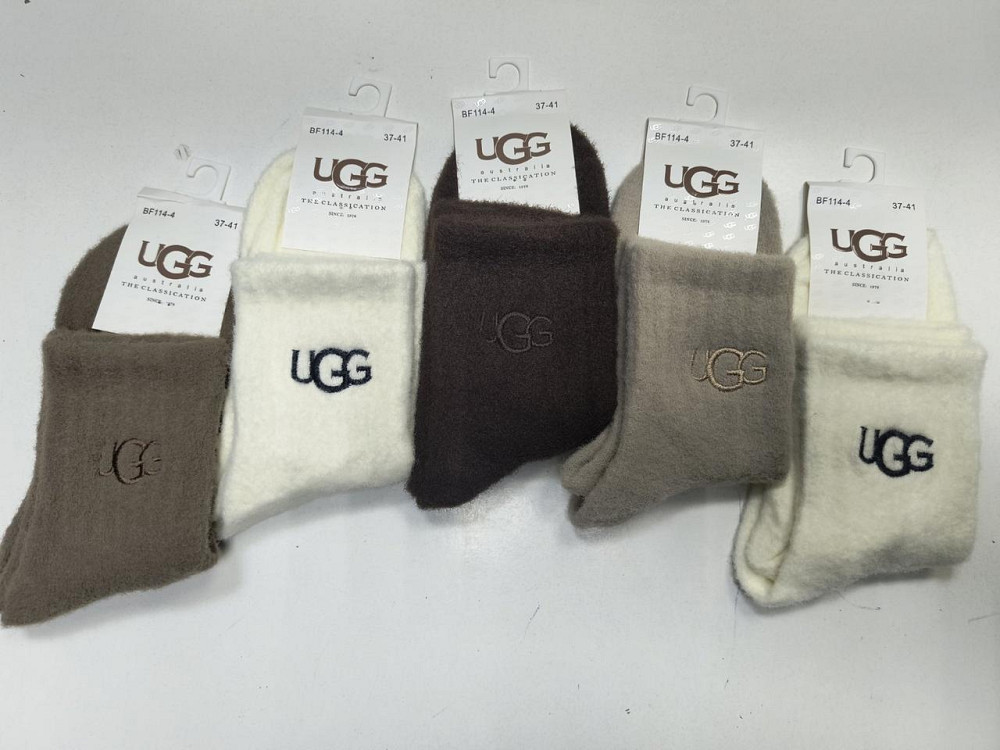 Жіночі теплі високі шкарпетки UGG. Набір теплих шкарпеток UGG (5 шт. в уп). Розмір 37-41 Київ - фото 5