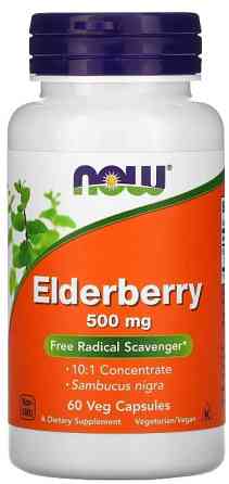 Бузина Now Foods Elderberry 500 мг 60 вег капс Киев
