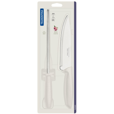 Набор ножей Tramontina Plenus Light Grey 2 предмети (23498/311) Винница - изображение 4