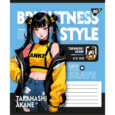 Зошит Yes Brightness style А5 24 аркушів клітинка (767757) Вінниця - фото 2