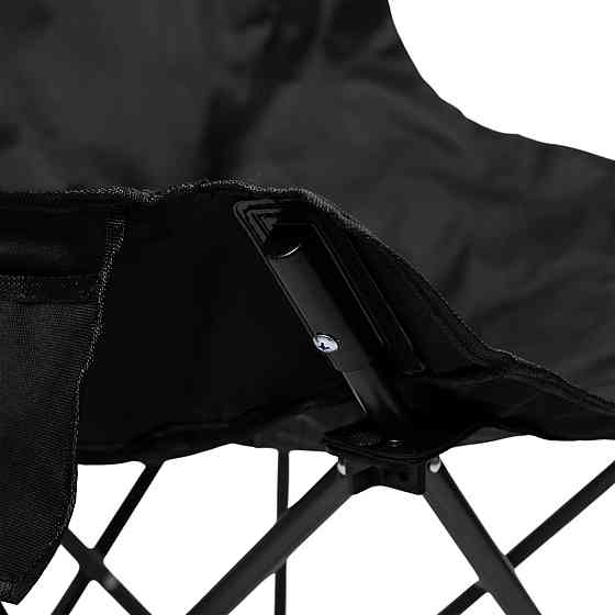 Крісло розкладне туристичне 47х58х70 см з кишенею Чорне SJ-0056-1 Коломия