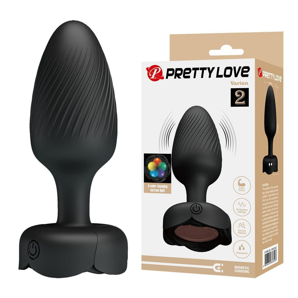 Анальна пробка - Pretty Love Varian Black Sex Aura Київ - фото 1