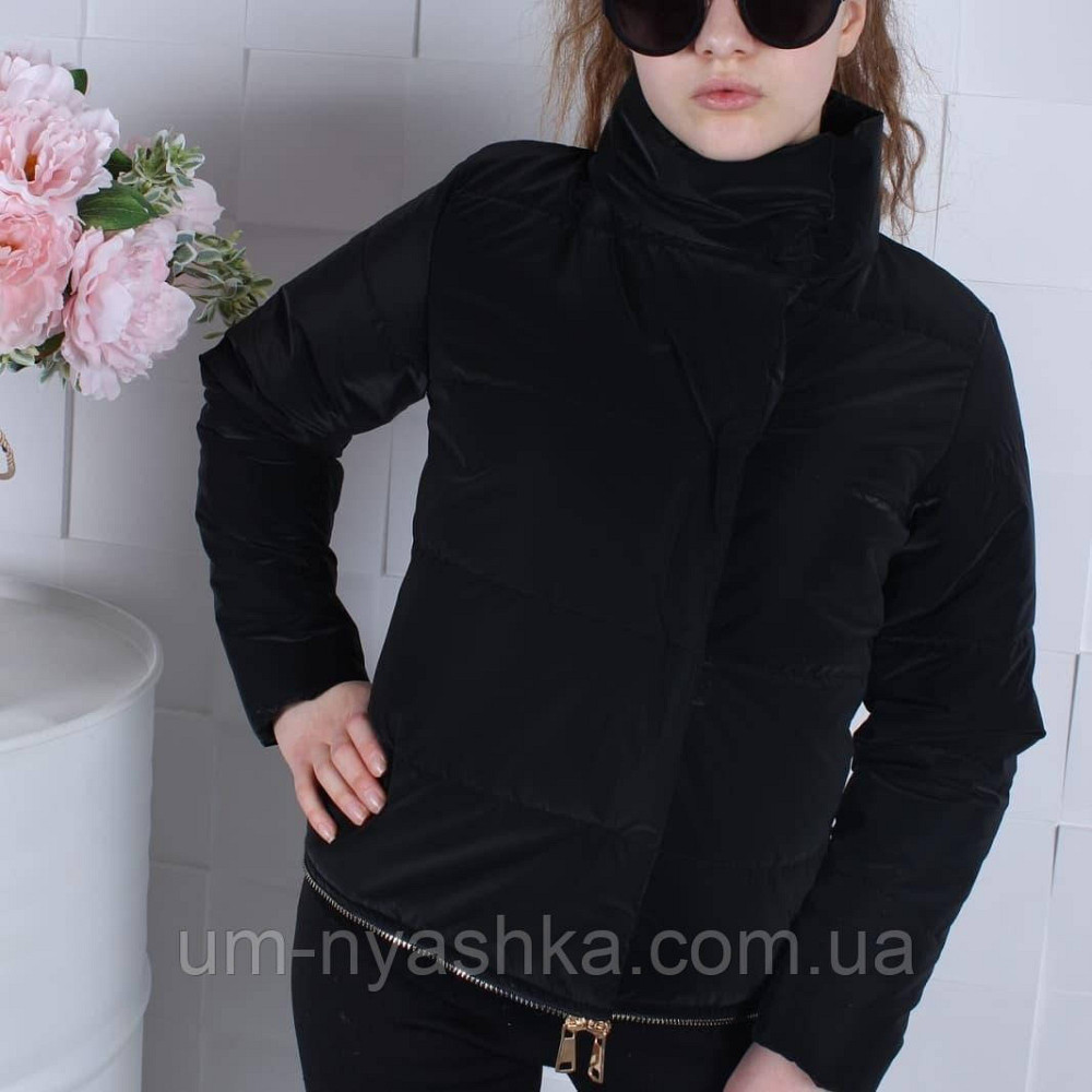 Демисезонная черная куртка трансформер 134-158 Кривой Рог - изображение 3