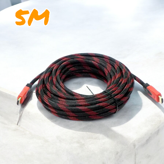 HDMI кабель 5 м двосторонній, підтримка Full HD, 3D та Ethernet, для телевізора, монітора та проектора Одеса