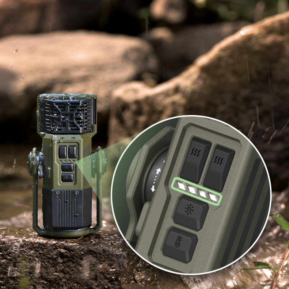 Фумигатор-фонарь кемпинговый Flextail Evo Repel + powerbank Черный Винница - изображение 7