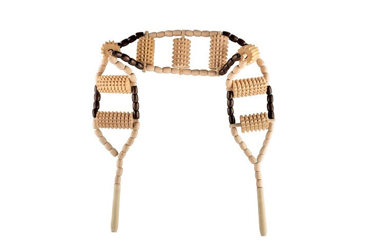 Масажер Дерев'яний Стрічково-Роликовий для Спини – Натуральний масажер для зняття напруги Івано-Франківськ - фото 2