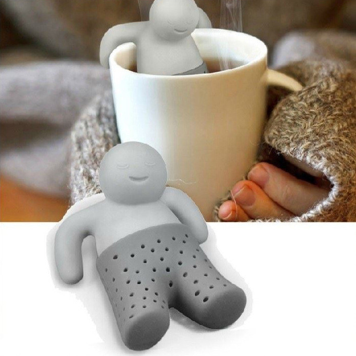 Ситечко для чая Человечек 85 на 65 мм серый Киев - изображение 10