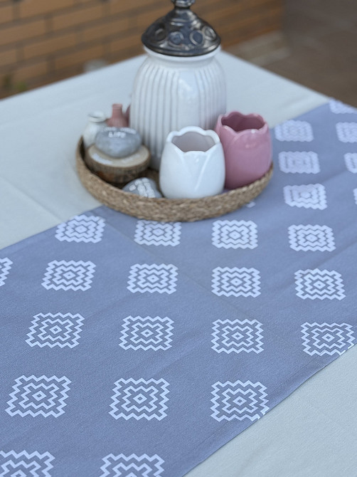 Ecotton Ранер доріжка Ecotton DUCK 45x170 см для обіднього столу водовідштовхувальна сірого кол Коломия - фото 8