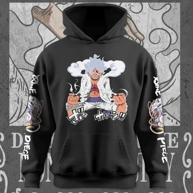 Худи для подростка мальчика с принтом Ван Піс Луффі Гір 5 Размер 150 Anime11230 Днепр - изображение 3