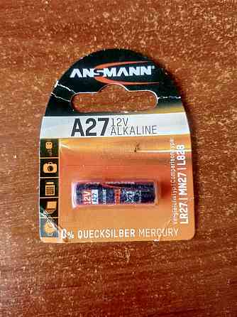 Батарейка Ansmann A27 (12V) 1шт Германия Полтава