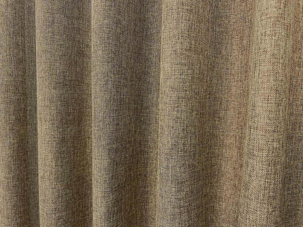 Комплект коротких штор VR-Textil Лен Мешковина № 1768ш Миндальный 130х170см 2 шт (35-0446) Киев - изображение 7