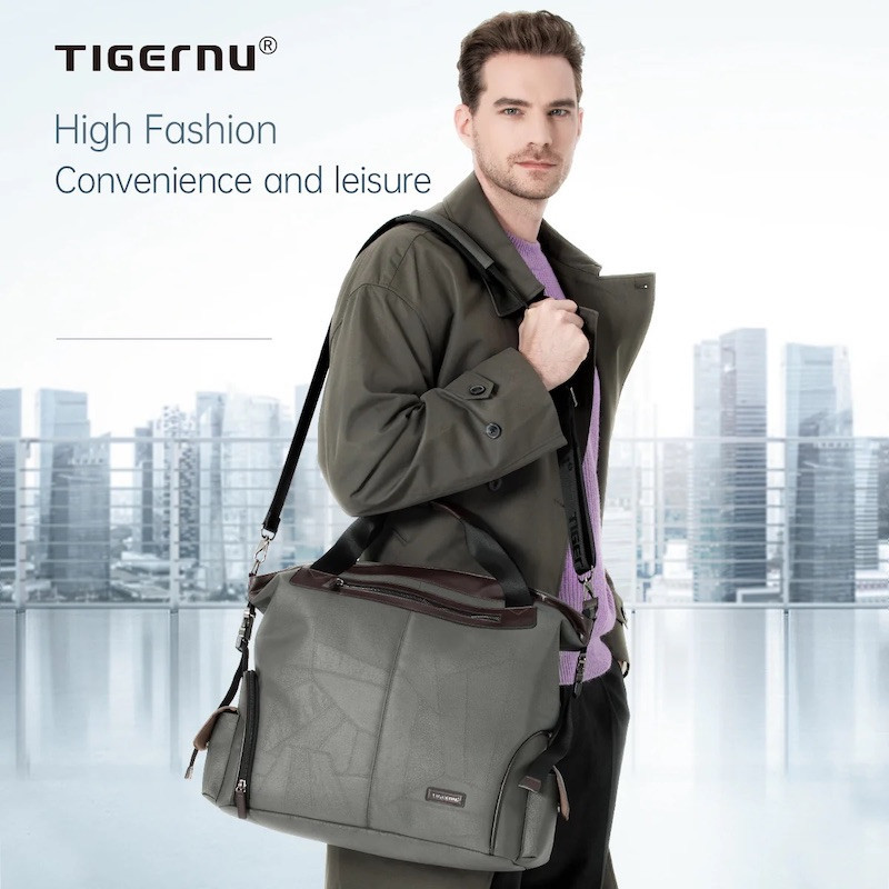 Сумка Tigernu T-N1030 для ноутбука 15.6" Темно-бірюзова Київ - фото 2