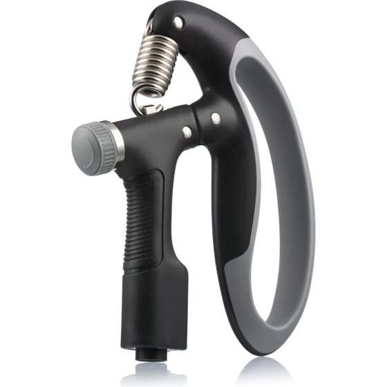 Еспандер регульований Gymtek 10-100кг з лічильником сіро-чорний Киев