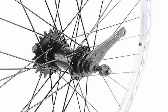 Колесо 24" заднє V-brake, обід "крапля" та втулка 14Gx36H алюмінієві, кріпл. гайка, "GRAVITY" Київ