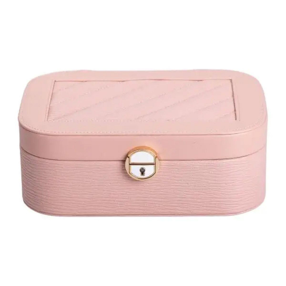 Двоярусна шкатулка для прикрас з еко-шкіри з замком Київ - фото 5