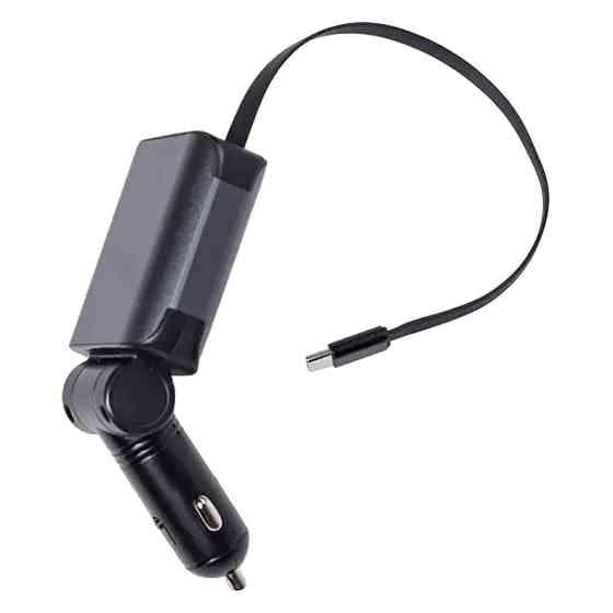 Зарядное устройство с LED-проекцией и выдвижным кабелем Киев