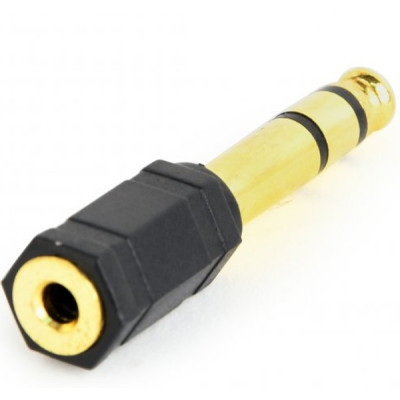 Переходник 6.35мм M / F 3.5 мм Cablexpert (A-6.35M-3.5F) Винница - изображение 1