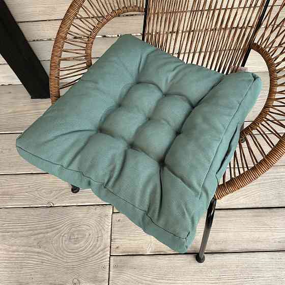 Подушка для стільців (50x50х8 см) Decorator Sawana колір сіро-блакитний 84-145 Київ