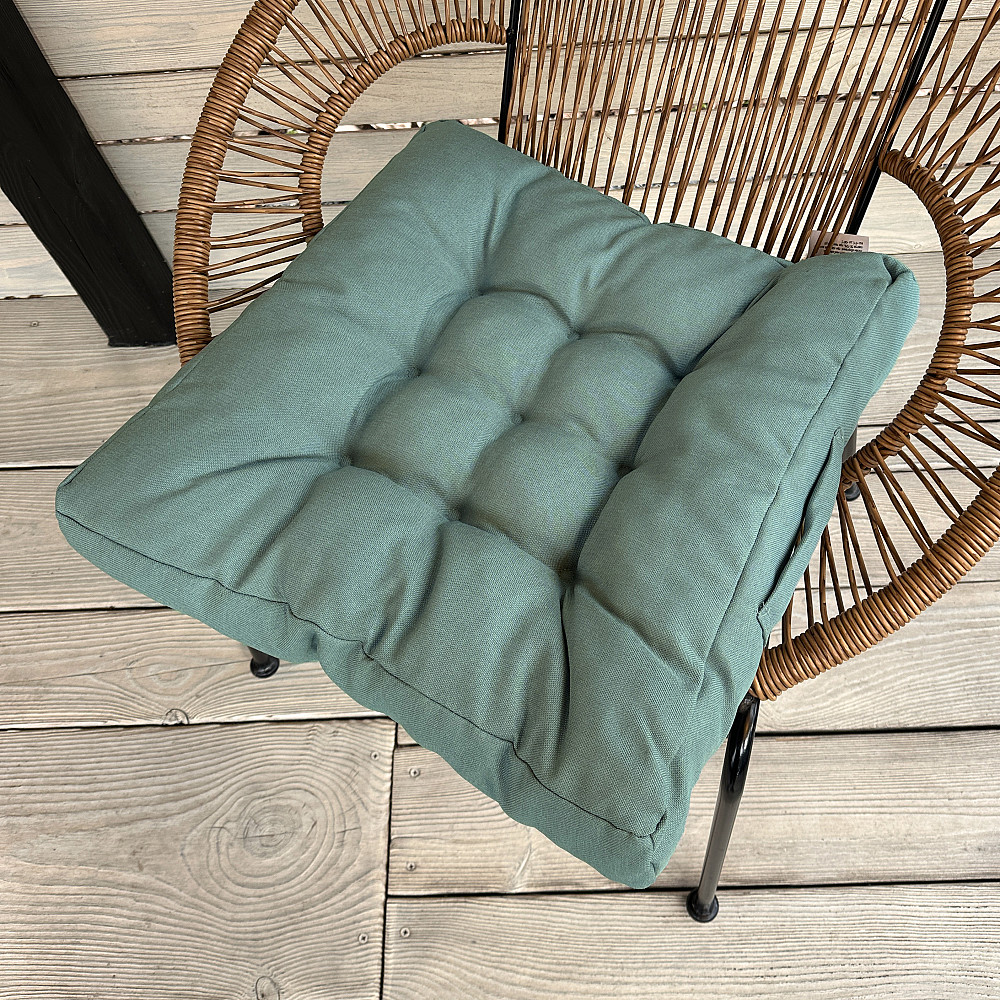 Подушка для стільців (50x50х8 см) Decorator Sawana колір сіро-блакитний 84-145 Київ - фото 1