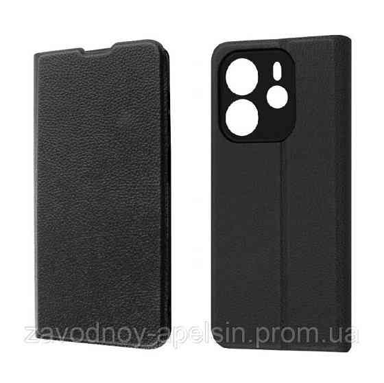 Чехол книжка Xiaomi Redmi Note 14 4G [Global] Защита камеры (черный) Одесса