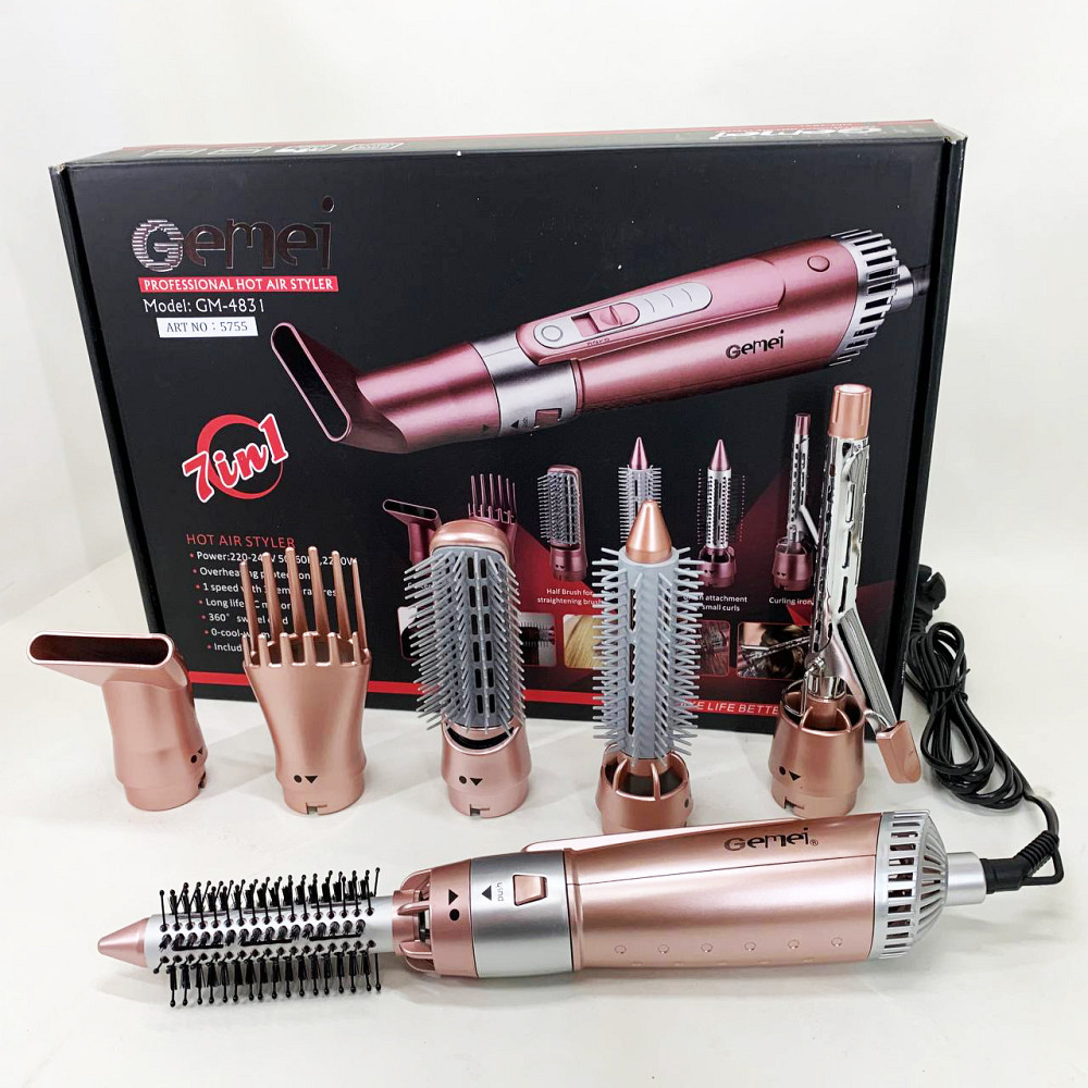 Фен для волос с насадками универсальный, Фен для объемной укладки Классический волос FD-62 Львов - изображение 4