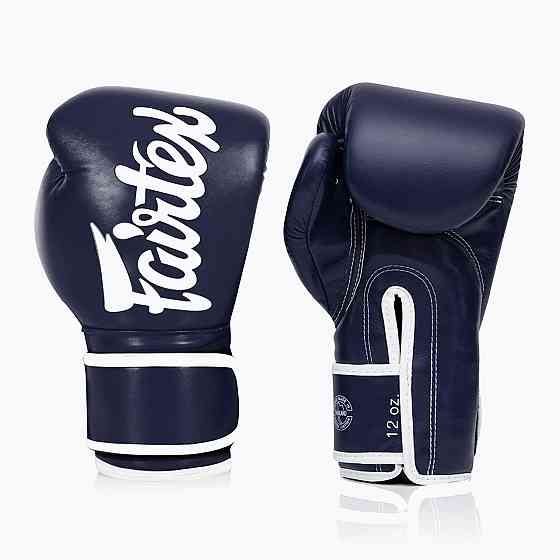 Боксерські рукавиці Fairtex BGV14 Blue 12 унцій (бинти в комплекті) Каменское