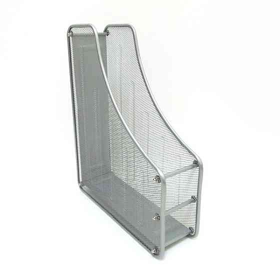 Лоток для документов вертикальный серый, металлический, 1 секция Павлоград