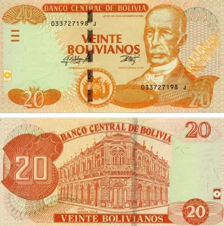 Боливия / Bolivia 20 Bolivianos (2015) Pick 244 UNC Полтава