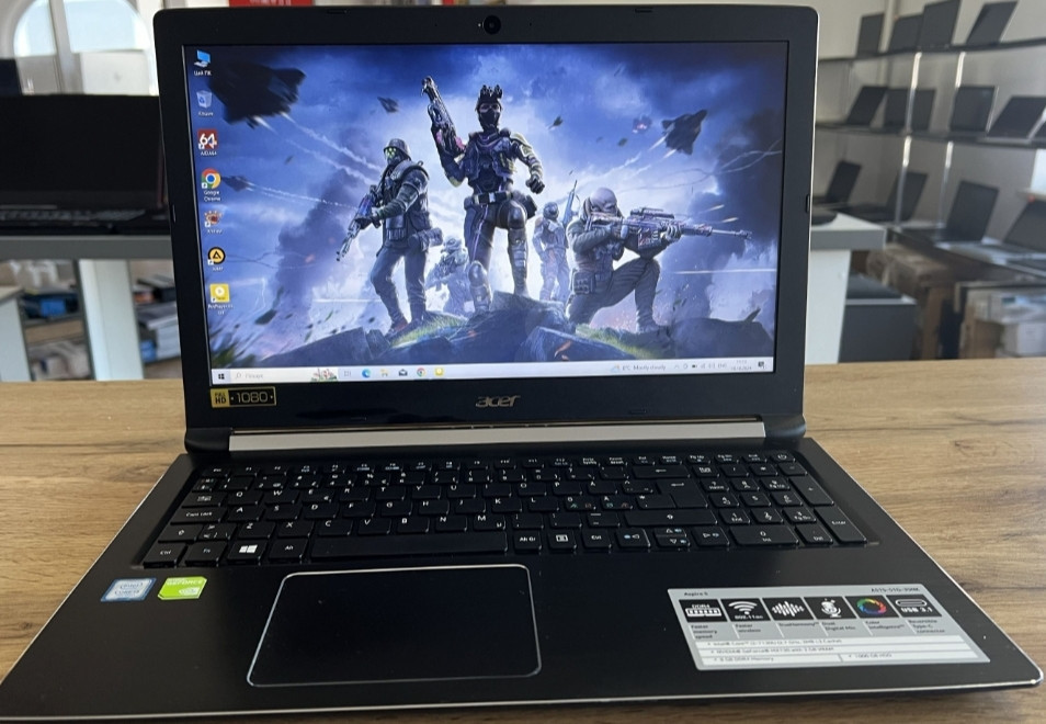 Ноутбук: ASER ASPIRE 5 A515-51G. GeForce MX130 Core 13-7130U DDR4 12Gb. SSD240Gb. Київ - фото 3