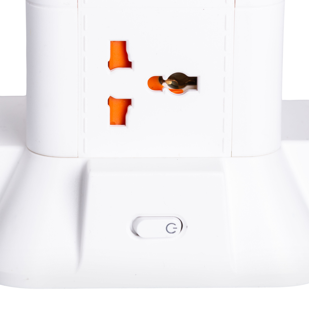 Мережевий фільтр подовжувач 2.8 м з лампою на 6 універсальних розеток з 2 USB, 1 Type-C, бездротова зарядка HP-5-1 Коломия - фото 7