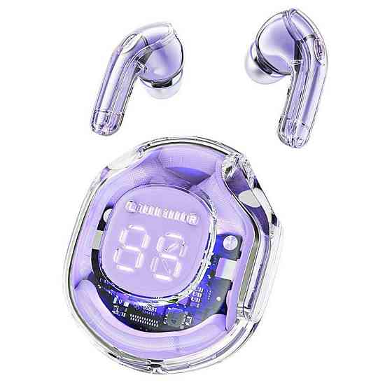 Навушники ACEFAST T8 Crystal color (2) bluetooth earbuds Alfalfa Purple Київ