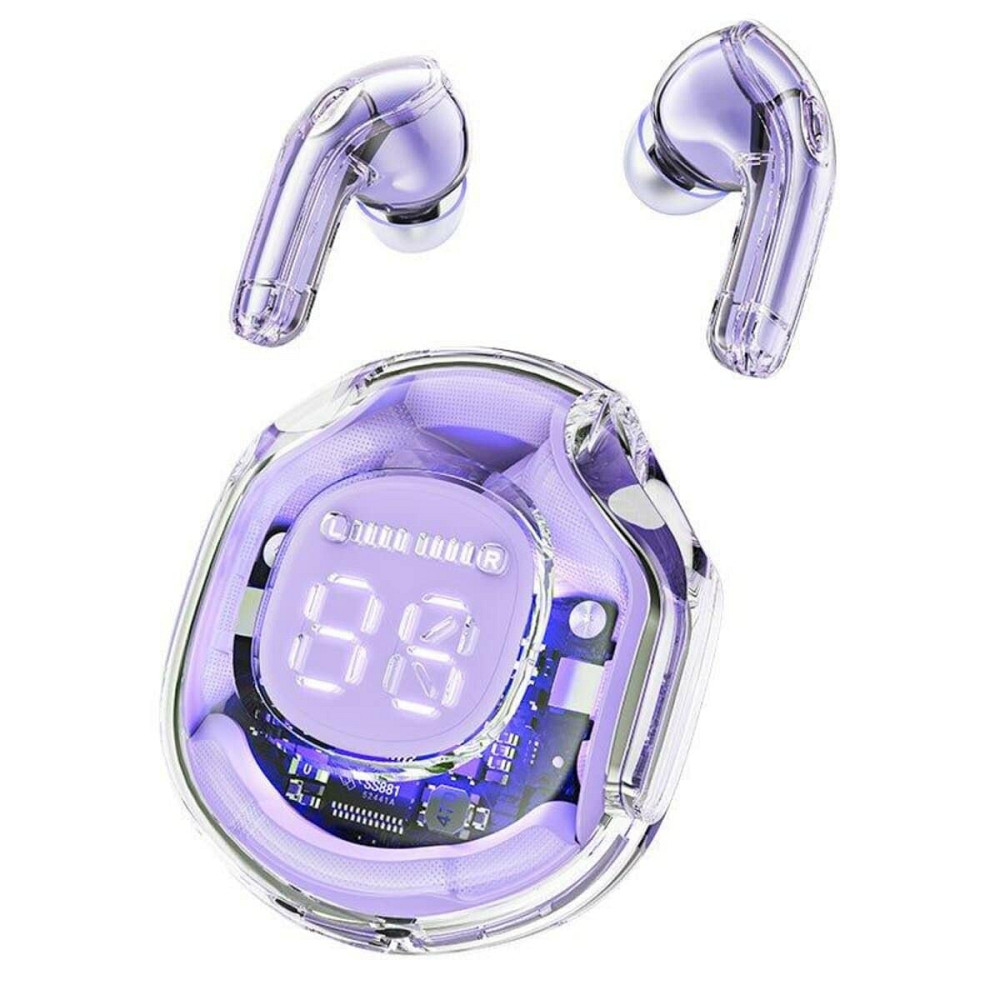 Навушники ACEFAST T8 Crystal color (2) bluetooth earbuds Alfalfa Purple Київ - фото 3